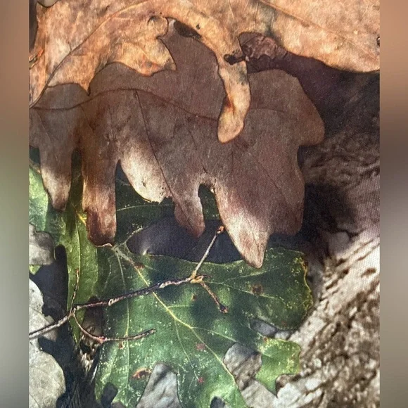 Mossy Oak~Men’s Fleece Hoodie~Built In Neck Gaiter~Zippered Front Pouch~Size L - Picture 5 of 13